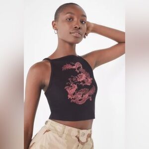 Truly Madly Deeply Dragon Halter Tan Top